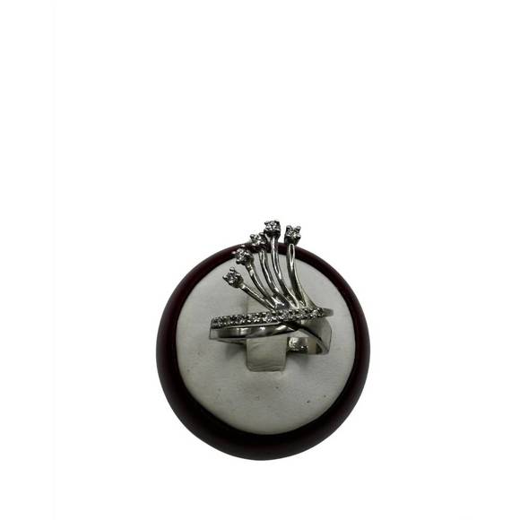 NEW MILANO JEWELRY women's crown ring in white gold